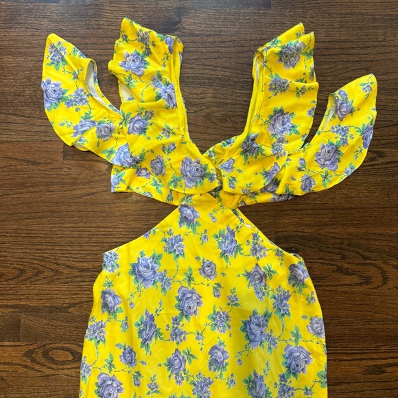 Floral Yellow Dress - Picture 3 of 12